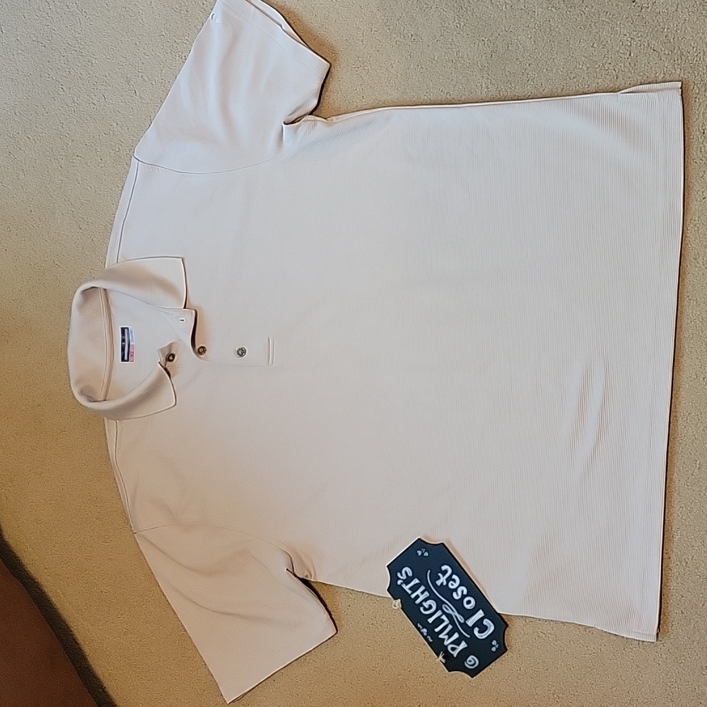 Grand Slam Beige Polo XL Short Sleeve Performance